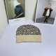 Apricot Casual Street Letters Weave Contrast Hat