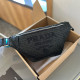 Black Casual Daily Letters Patchwork Zipper Weave Bags