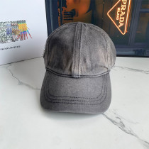 Grey Casual Street Solid Color Distressed Patchwork Hat