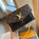 Black Brown Casual Daily Letters Patchwork Chains Contrast Bags
