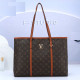 Red-brown Street Letters Patchwork Bags