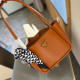Orange Casual Street Solid Color Patchwork Metal Accessories Trim Bags