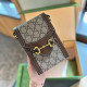Khaki Casual Daily Letters Patchwork Metal Accessories Trim Contrast Bags