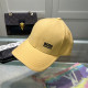 Yellow Casual Daily Letters Embroidered Patchwork Hat