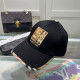 Black Street Daily Letters Embroidered Patchwork Hat