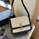 Black Casual Daily Letters Patchwork Metal Accessories Trim Contrast Bags