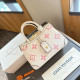 White Casual Daily Letters Patchwork Zipper Contrast Bags