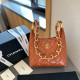 Orange Casual Street Letters Patchwork Metal Accessories Trim Chains Bags