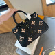 Black Casual Daily Letters Patchwork Zipper Contrast Bags