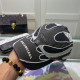Grey Casual Street Stripe Letters Patchwork Contrast Hat