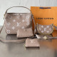 Nude Pink Casual Daily Letters Patchwork Zipper Contrast Bags