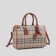 Khaki Street Plaid Patchwork Bags