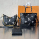 Black Casual Street Letters Patchwork Chains Zipper Contrast Bags