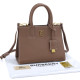 Khaki Street Letters Patchwork Bags