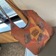 Multicolor Casual Street Colorblock Letters Patchwork Contrast Bags