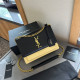 Black Yellow Casual Daily Letters Patchwork Chains Contrast Bags