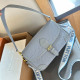Blue Casual Street Letters Patchwork Embossed Bags