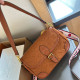 Orange Casual Daily Letters Patchwork Contrast Embossed Bags