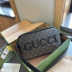 Black Casual Street Letters Patchwork Contrast Adjustable Bags