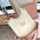 White Casual Daily Letters Patchwork Bags