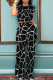Black White Casual Stripe Pocket Patchwork O Neck Short Sleeve Two Pieces