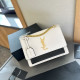 White Black Casual Daily Letters Patchwork Chains Contrast Bags