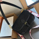 Black Casual Daily Letters Patchwork Contrast Embossed Bags