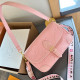 Pink Casual Street Letters Patchwork Embossed Bags