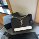 Black White Casual Daily Letters Patchwork Chains Contrast Bags