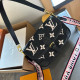 Black Casual Street Letters Patchwork Contrast Bags