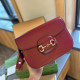 Red Casual Daily Solid Color Patchwork Metal Accessories Trim Bags