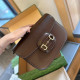 Brown Casual Daily Solid Color Patchwork Metal Accessories Trim Bags