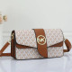 White Brown Street Letters Patchwork Bags