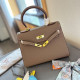 Khaki Daily Celebrities Solid Color Patchwork Metal Accessories Trim Bags