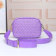 Purple Street Letters Patchwork Zipper Bags