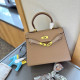 Apricot Daily Celebrities Solid Color Patchwork Metal Accessories Trim Bags