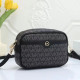 Black Street Letters Patchwork Zipper Bags