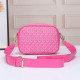 Pink Street Letters Patchwork Zipper Bags