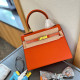 Orange Daily Celebrities Solid Color Patchwork Metal Accessories Trim Bags