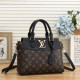 Black Brown Street Letters Patchwork Bags
