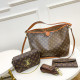 Orange Brown Street Daily Letters Patchwork Chains Contrast Bags