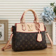 Pink Brown Street Letters Patchwork Bags