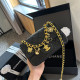 Black Daily Celebrities Letters Patchwork Metal Accessories Trim Bags