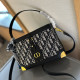 Black Casual Street Letters Patchwork Metal Accessories Trim Bags