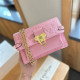 Pink Casual Daily Letters Patchwork Chains Embossed Bags
