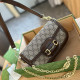 Khaki Casual Street Letters Patchwork Metal Accessories Trim Bags