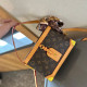 Brown Casual Daily Letters Patchwork Contrast Bags