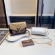 Khaki Casual Street Letters Patchwork Chains Contrast Bags