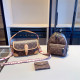 Brown Casual Street Letters Patchwork Zipper Contrast Bags