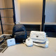 Black White Casual Street Solid Color Patchwork Metal Accessories Trim Zipper Bags